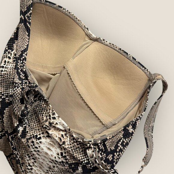 Bond-Eye Australia Snake Print One-Piece Swimsuit US Sz 8 D/DD Bust Support Swim - Picture 7 of 7